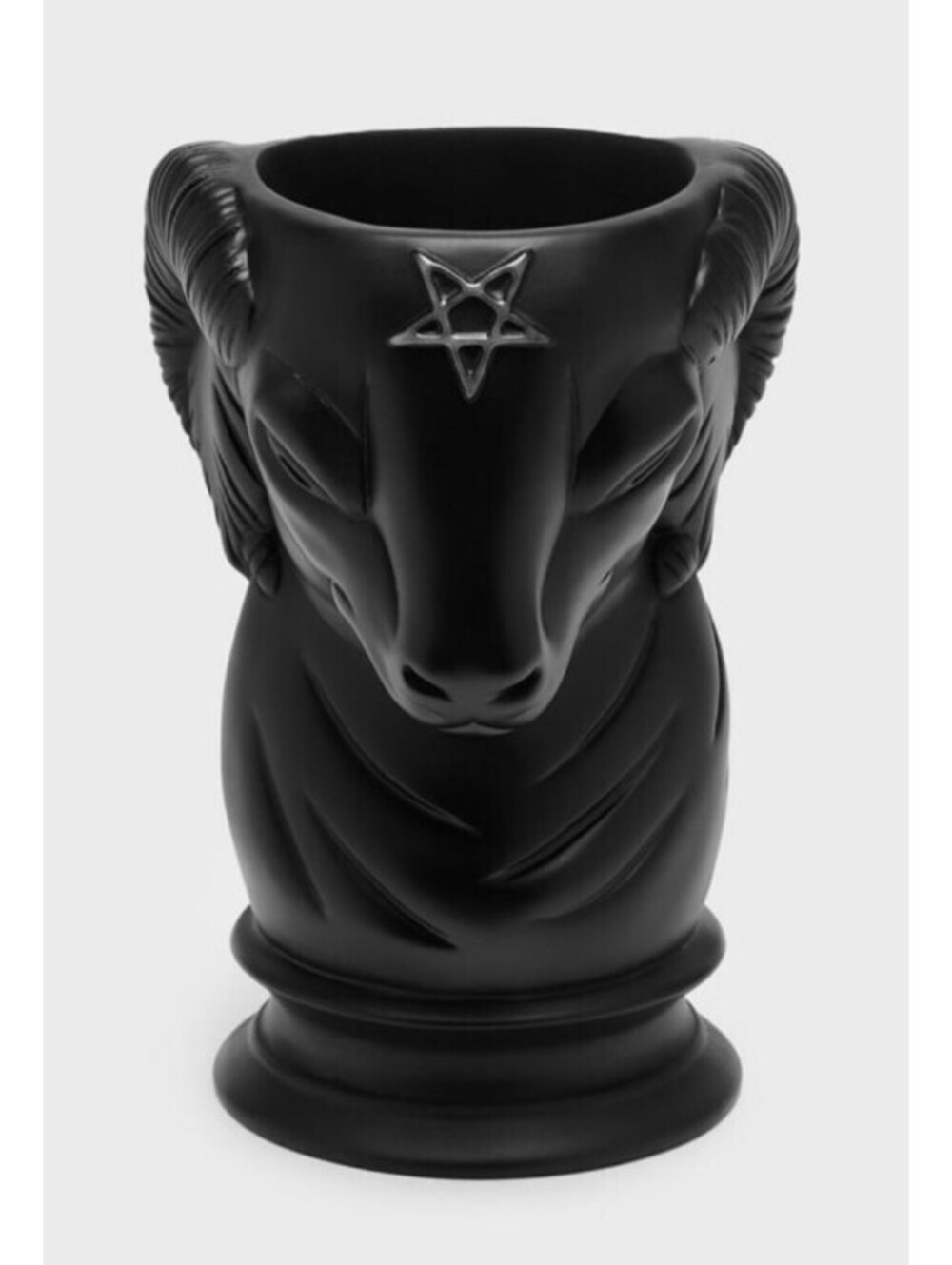 Killstar Haunted Homeware Levi Vase Black Planter Ram Head NEW In Box